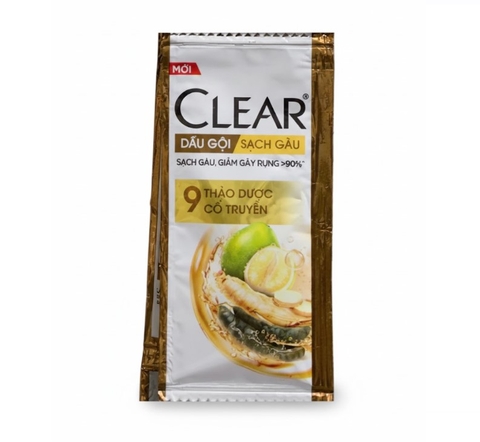Dầu gội Clear thảo dược, dây/gói 6g