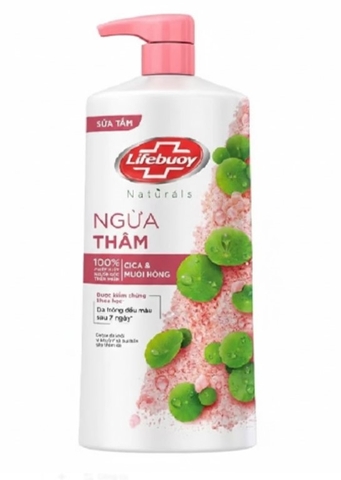 Sữa tắm Lifebuoy chiết xuất Cica và Muối Hồng ngừa thâm, chai 800g