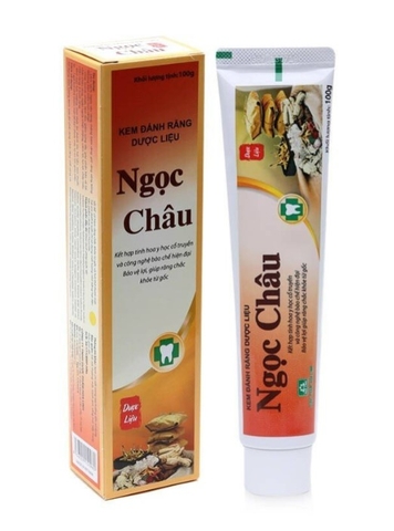 Kem đánh răng dược liệu Ngọc Châu truyền thống, tuýp 100gr
