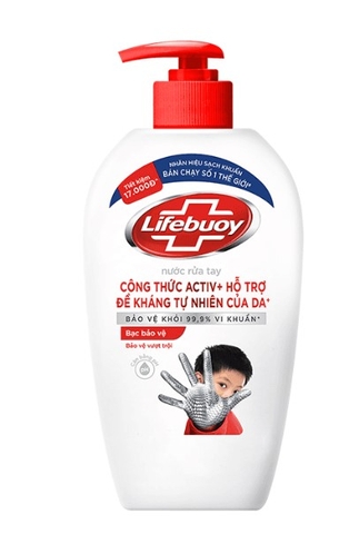 Nước rửa tay Lifebuoy bảo vệ vượt trội, chai 400g