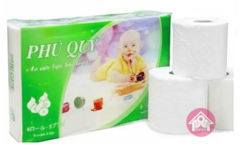 Giấy vệ sinh Phú Quý 4 lớp cao cấp siêu mềm