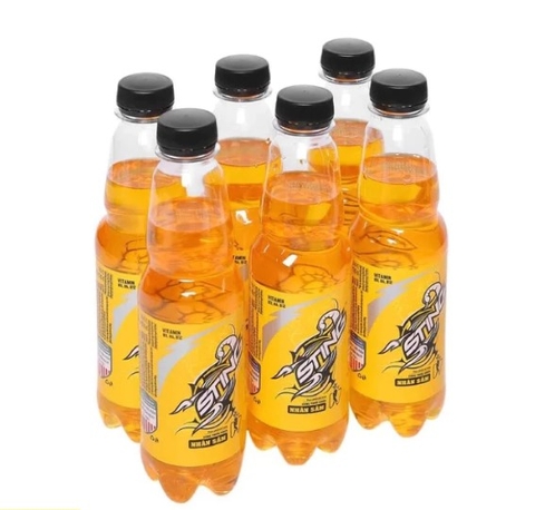 Nước tăng lực Sting nhân sâm, chai vàng 330ml