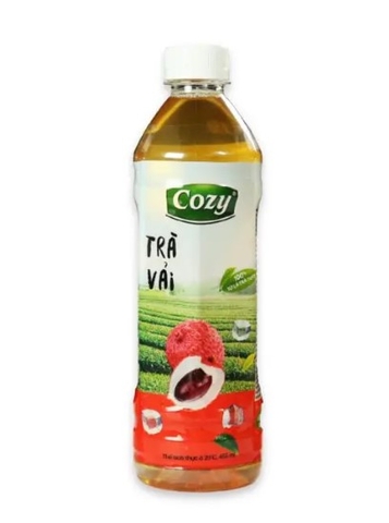 Trà trà vải Cozy, chai 455ml