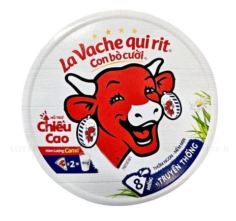 Phô mai con Bò cười Vị truyền thống hộp 8 miếng, 112g