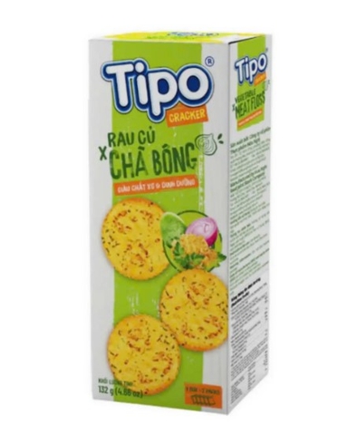 Bánh Cracker rau củ chà bông Tipo hộp 132g