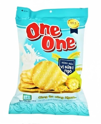 Bánh gạo One One vị sữa Ngô, gói 120g
