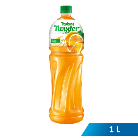 Nước ngọt Twister cam, chai 1L