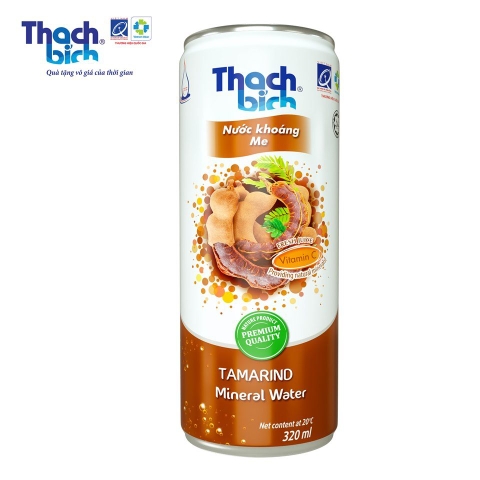 Nước khoáng me Thạch Bích, lon 320ml