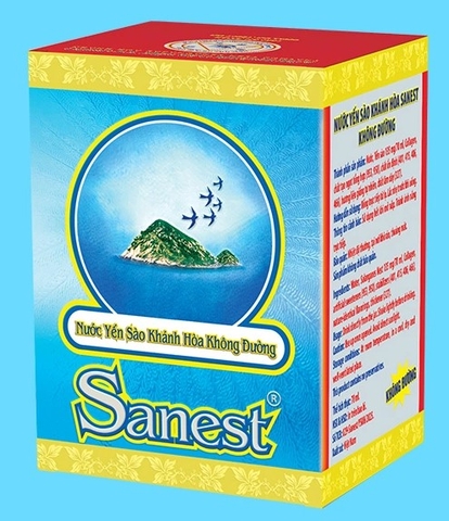 Nước yến sào Khánh Hòa Sanest không đường lọ 70ml