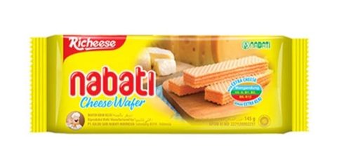 Bánh kem xốp phô mai Richeese Nabati Cheese Wafer, gói 145g