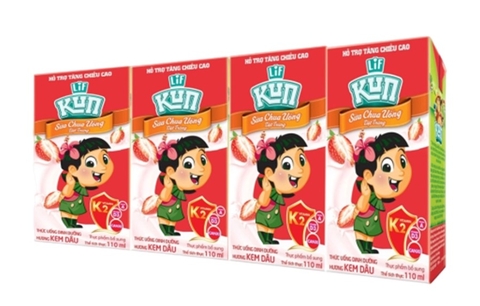 Sữa trái cây Kun hương Dâu, 110ml