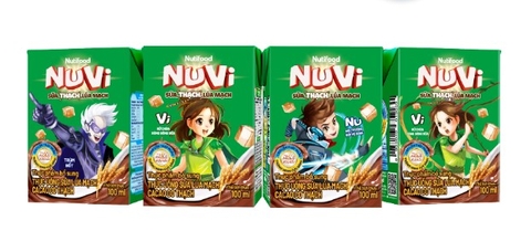 Sữa lúa mạch thạch Cacao Nuvi 100ml