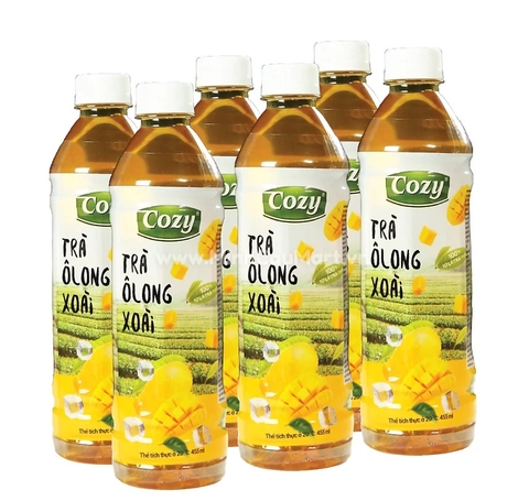 Trà Olong xoài Cozy, chai 455ml