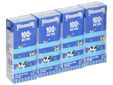 Sữa tươi Vinamilk (ít đường) 180ml