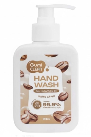 Nước rửa tay sinh học Gumi Clean hương Cà phê sạch khuẩn, chai 180ml