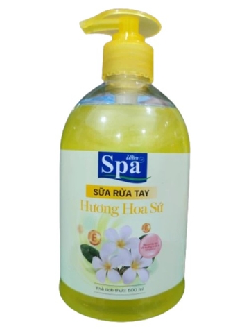 Sữa rửa tay Ultra Spa hương hoa Sứ, chai 500ml