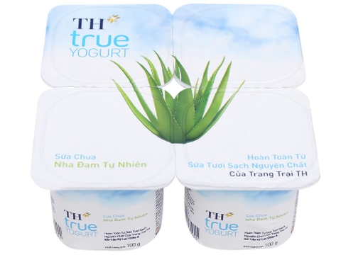 Sữa chua nha đam tự nhiên TH True Yogurt, 100g