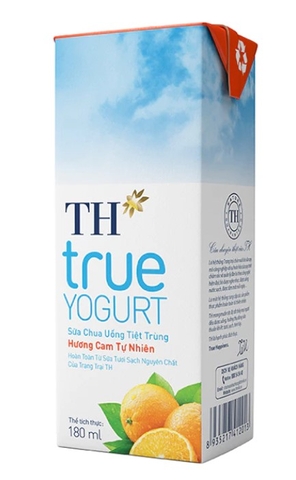 Sữa chua uống TH True Yougurt hương Cam, 180ml