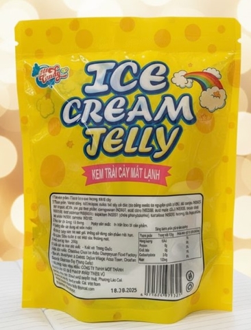 Kẹo kem trái cây mát lạnh Jelly, gói 250g