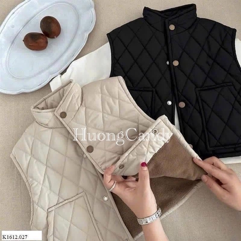 Áo gile trần trám lót lông cho bé QCCcH110
