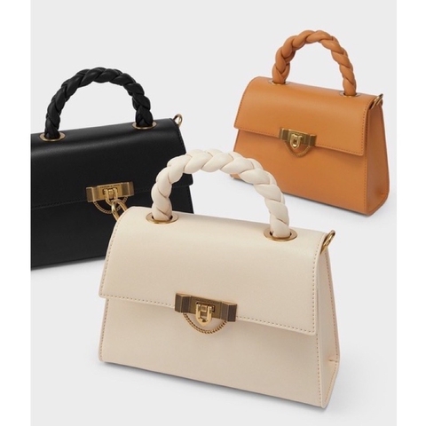 Túi cê ka quai xoắn size 22 da trơn xuất dư[HÀNG SẴN]H309