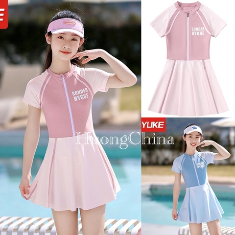 Bộ bơi YLike size đại bé gái hồng/ xanh QCCC (Sẵn)H35