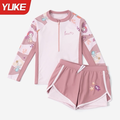 Bộ Bơi YLike dài tay Nàng tiên cá bé gái(Sẵn)H72
