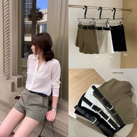 Quần short WGWE kaki mềm kèm belt #W6585#(sẵn) H576