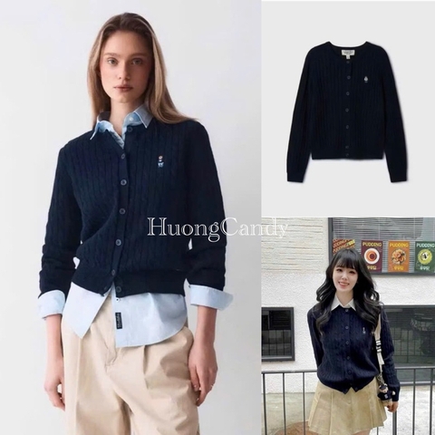 Áo Len Who len vặn thừng Xanh Than Xuất Chuẩn H503