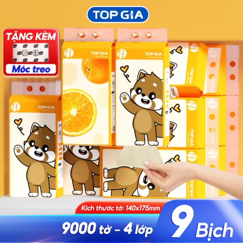 Giấy rút đáy treo tường Gấu Trúc