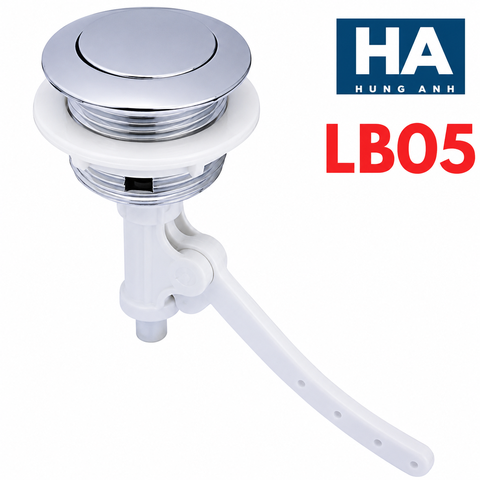 Cụm Nhấn Tròn Hùng Anh LB05 – Nút Nhấn Xả Bồn Cầu Bền Đẹp, Dễ Lắp Đặt