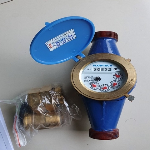 ĐỒNG HỒ ĐO LƯU LƯỢNG NƯỚC SẠCH FLOWTECH MALAYSIA LXSG-32 DN32 CHÍNH HÃNG