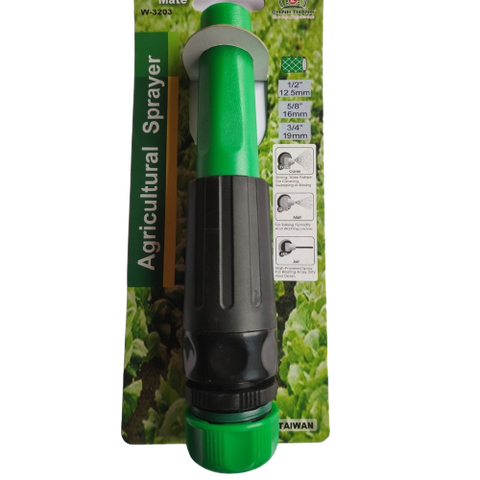 Đầu Phun Tưới Nước Vặn Xoắn GYW3203 Nối Xiết 14-16-18mm – Tia Mạnh, Chỉnh Linh Hoạt