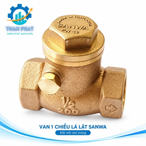 Van Một Chiều Lá Lật SANWA Thái Lan – Ngăn Dòng Chảy Ngược, Vận Hành Êm Ái