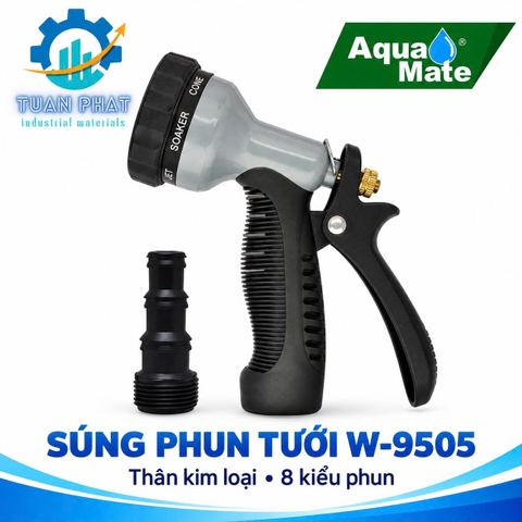 💦 VÒI TƯỚI CÂY 8 TIA W-9505 AQUAMATE – CHÍNH HÃNG ĐÀI LOAN 🇹🇼