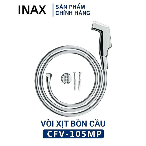 Vòi Xịt Vệ Sinh INAX CFV-105MP Dây Nhựa Mềm Màu Xám Chính Hãng
