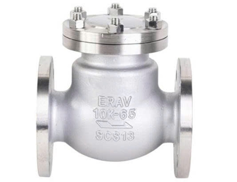 Van 1 Chiều Lá Lật Mặt Bích Inox JIS 10K