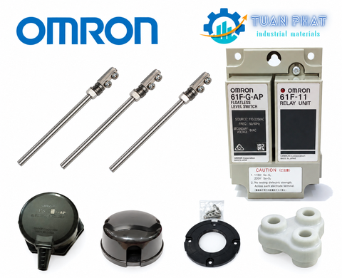 Bộ Cảm Biến Và Điều Khiển Mực Nước Omron – Trọn Bộ 5 Mã, Gồm 3 Thanh Điện Cực SUS304 Dài 1m