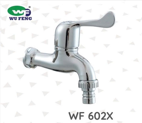 Vòi hồ Wufeng WF-602M(X) Có Mỏ – Nhựa ABS Mạ Chrome, Chuẩn Phi 21mm