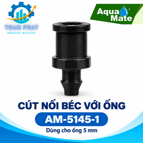 AM-5145-1  Cút Nối Béc Với Ống 5 mm Aquamate– Nhập Khẩu Đài Loan