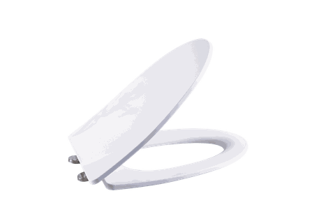 NẮP BÀN CẦU RƠI ÊM HA-42 – NHỰA PP CAO CẤP, CHỤP INOX BỀN BỈ, ĐÓNG MỞ ÊM ÁI