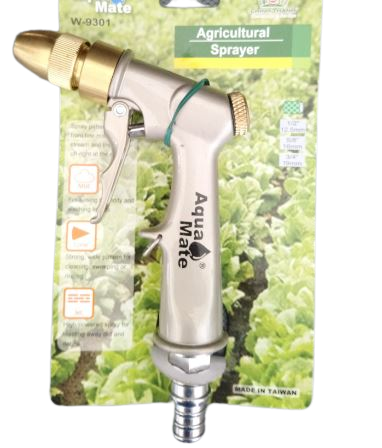 Vòi Xịt Tưới Cây Tự Động Tăng Áp AQUAMATE – Đài Loan W-9301 | 3 Chế Độ Phun Mạnh Mẽ