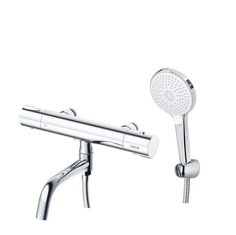 Vòi Sen Nhiệt Tự Động Caesar TS620 Tay Sen 3 Chế Độ Có Xả Bồn