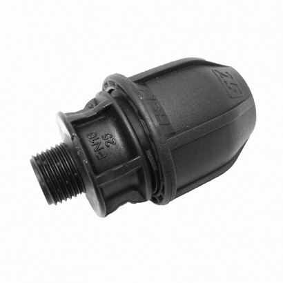 MTA Măng sông nối ống 1 đầu ren ngoài HDPE
