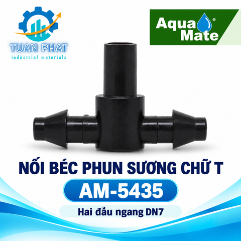 GYAM5435 – Nối Chữ T 2 Đầu Khấc, 1 Đầu Cắm Trơn 7mm/6mm | Phụ Kiện Tưới Nhỏ Giọt