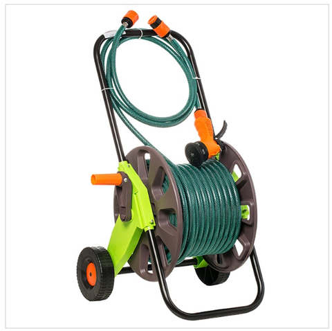 🌱 Bộ Tưới Cây Onspa Xe Đẩy + Rulo Dây 30m + Vòi Tưới 6 Tia