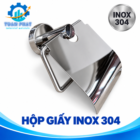 Hộp Giấy Vệ Sinh Inox Gắn Tường – Nhỏ Gọn, Sáng Bóng, Tiện Dụng