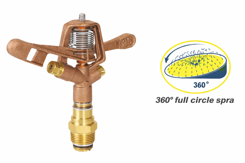 Béc Phun Cánh Đập Đồng GYSWP-0133 – Tưới Mạnh, Phủ Rộng 360°