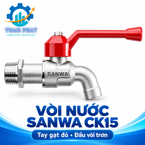 Vòi Bi Đầu Ngắn SANWA CK Thái Lan – Chống Rò Rỉ Tuyệt Đối, Siêu Bền Chuẩn JIS