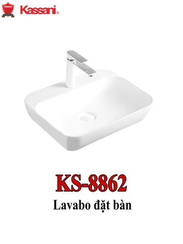 Lavabo đặt bàn - sứ siêu mỏng Kassani KS-8862